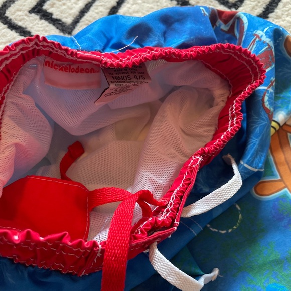 2011 Viacom Nickelodeon SpongeBob Squarepants Boys Swim Trunks Pirate Theme - Picture 8 of 10